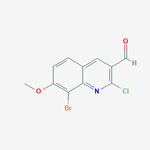 8-Bromo-2-chloro-7-methoxyquinoline-3-carboxaldehyde