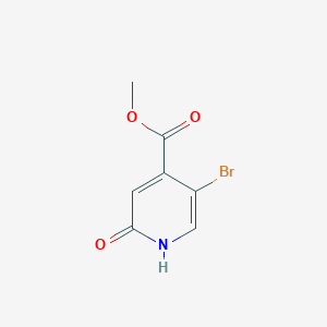 molecular formula C7H6BrNO3 B1370634 Methyl 5-bromo-2-hydroxyisonicotinate CAS No. 913836-17-6