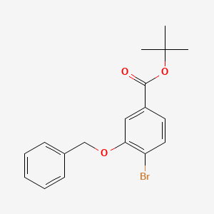molecular formula C18H19BrO3 B1370635 tert-Butyl 3-benzyloxy-4-bromobenzoate CAS No. 247186-50-1
