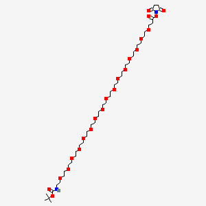molecular formula C44H82N2O22 B13706467 t-Boc-N-amido-PEG16-NHS ester 