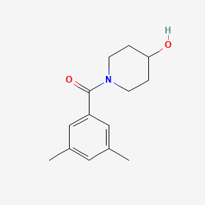molecular formula C14H19NO2 B1370655 1-(3,5-Dimethylbenzoyl)piperidin-4-ol 