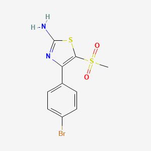 4-(4-Bromophenyl)-5-(methylsulfonyl)-1,3-thiazol-2-amine