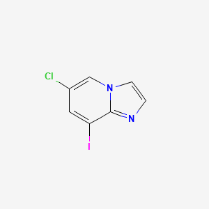 molecular formula C7H4ClIN2 B1370666 6-Chloro-8-iodoimidazo[1,2-a]pyridine CAS No. 1033463-28-3