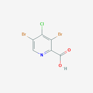 molecular formula C6H2Br2ClNO2 B1370682 3,5-Dibromo-4-chloropicolinic acid CAS No. 698393-07-6