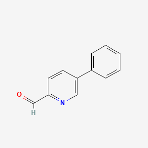 molecular formula C12H9NO B1370684 5-Phenylpyridine-2-carbaldehyde CAS No. 780800-85-3