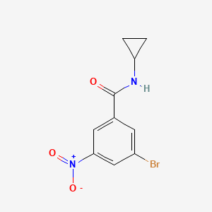 3-Bromo-N-cyclopropyl-5-nitrobenzamide