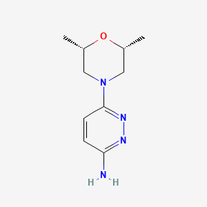 6-[(2R,6S)-2,6-dimethylmorpholin-4-yl]pyridazin-3-amine