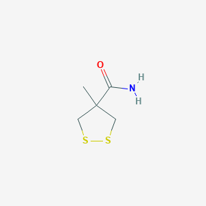 molecular formula C5H9NOS2 B1370699 4-Methyl-1,2-dithiolane-4-carboxamide CAS No. 208243-73-6