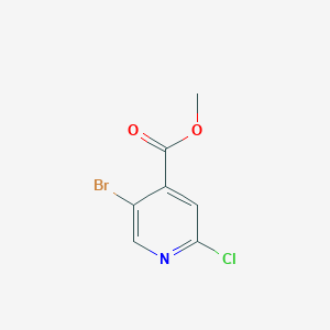 molecular formula C7H5BrClNO2 B1370709 Methyl 5-bromo-2-chloroisonicotinate CAS No. 886365-28-2