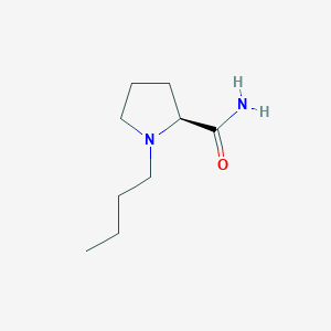 molecular formula C9H18N2O B137071 (S)-1-Butylpyrrolidine-2-carboxamide CAS No. 128843-29-8
