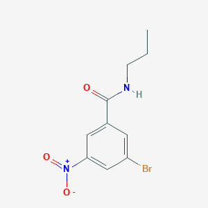 molecular formula C10H11BrN2O3 B1370712 3-Bromo-5-nitro-N-propylbenzamide CAS No. 929000-38-4