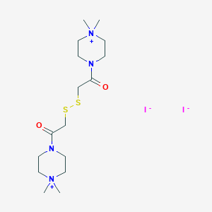 Dithiobis(N,N-dimethyl-4-acetylpiperazinium), diiodide