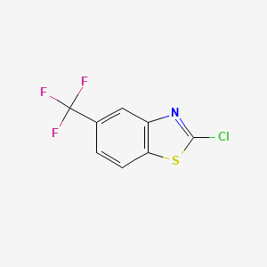 molecular formula C8H3ClF3NS B1370723 2-Chloro-5-(trifluoromethyl)benzo[d]thiazole CAS No. 23420-88-4