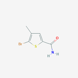 molecular formula C6H6BrNOS B1370732 5-Bromo-4-methylthiophene-2-carboxamide CAS No. 189330-08-3
