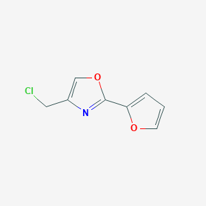 molecular formula C8H6ClNO2 B1370734 4-Chloromethyl-2-(2-furyl)oxazole 