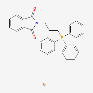 molecular formula C29H24NO2P B1370738 (3-(1,3-Dioxoisoindolin-2-yl)propyl)triphenylphosphonium bromide CAS No. 7743-29-5