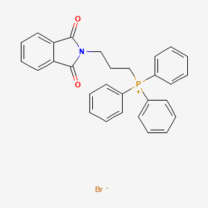 molecular formula C29H25BrNO2P B1370738 (3-(1,3-Dioxoisoindolin-2-yl)propyl)triphenylphosphonium bromide CAS No. 7743-29-5