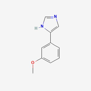 molecular formula C10H10N2O B1370739 4-(3-Methoxyphenyl)-1H-imidazole CAS No. 53848-01-4