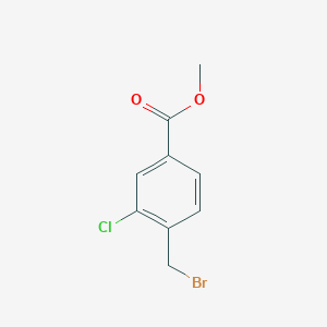 molecular formula C9H8BrClO2 B1370744 Methyl 4-(bromomethyl)-3-chlorobenzoate CAS No. 74733-30-5