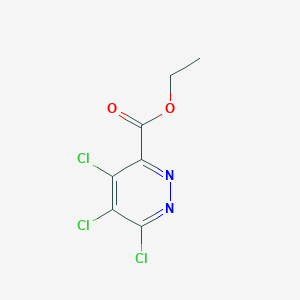molecular formula C7H5Cl3N2O2 B13707492 Ethyl 4,5,6-Trichloropyridazine-3-carboxylate 
