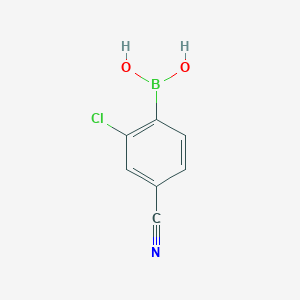 molecular formula C7H5BClNO2 B1370755 2-Chloro-4-cyanophenylboronic acid CAS No. 677743-50-9