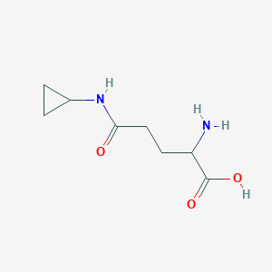 molecular formula C8H14N2O3 B13707583 2-Amino-5-(cyclopropylamino)-5-oxopentanoic acid 