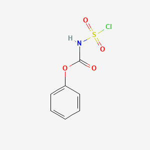 molecular formula C7H6ClNO4S B1370759 phenyl N-chlorosulfonylcarbamate CAS No. 50881-36-2