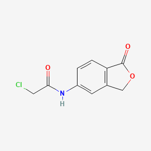 molecular formula C10H8ClNO3 B1370762 2-chloro-N-(1-oxo-1,3-dihydro-2-benzofuran-5-yl)acetamide CAS No. 612850-65-4