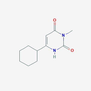 molecular formula C11H16N2O2 B1370765 6-Cyclohexyl-3-methyl-1,2,3,4-tetrahydropyrimidine-2,4-dione 