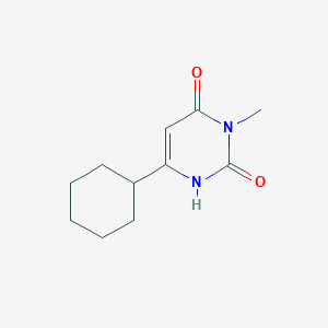 6-Cyclohexyl-3-methyl-1,2,3,4-tetrahydropyrimidine-2,4-dione