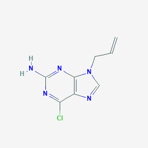 molecular formula C8H8ClN5 B137077 9-Allyl-6-chloro-9H-purin-2-ylamine CAS No. 144364-01-2