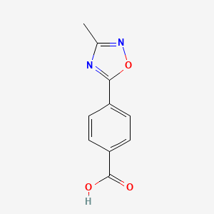 molecular formula C10H8N2O3 B1370773 4-(3-Methyl-1,2,4-oxadiazol-5-yl)benzoic acid CAS No. 851048-56-1