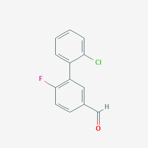 3-(2-Chlorophenyl)-4-fluorobenzaldehyde
