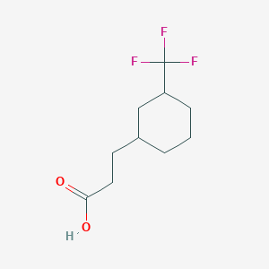 3-[3-(Trifluoromethyl)cyclohexyl]propanoic acid