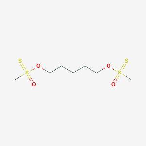 Methyl-(5-methylsulfonothioyloxypentoxy)-oxo-sulfanylidene-lambda6-sulfane