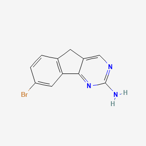 molecular formula C11H8BrN3 B13707967 2-Amino-8-bromo-5H-indeno[1,2-d]pyrimidine 