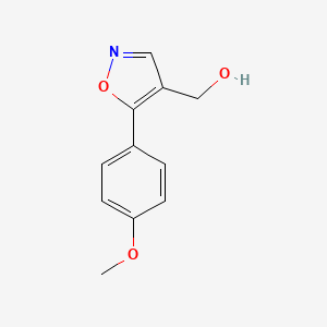 molecular formula C11H11NO3 B1370810 (5-(4-Methoxyphenyl)isoxazol-4-yl)methanol 