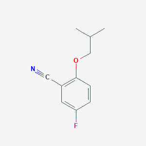 molecular formula C11H12FNO B1370819 5-Fluoro-2-(2-methylpropoxy)benzonitrile CAS No. 1340270-09-8