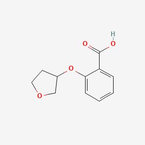 molecular formula C11H12O4 B1370822 2-(Tetrahydrofuran-3-yloxy)benzoic acid 