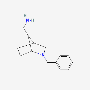 molecular formula C14H20N2 B1370823 (2-Benzyl-2-azabicyclo[2.2.1]hept-7-yl)methanamine 