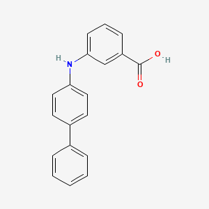 molecular formula C19H15NO2 B13708235 3-(4-Biphenylylamino)benzoic Acid 