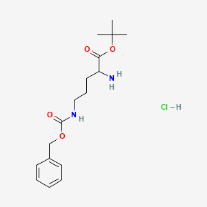 molecular formula C17H27ClN2O4 B13708278 N5-Cbz-L-ornithine tert-Butyl Ester Hydrochloride 
