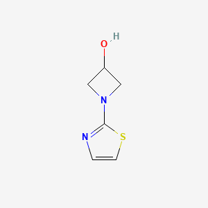 molecular formula C6H8N2OS B1370829 1-(Thiazol-2-yl)azetidin-3-ol 