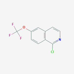 molecular formula C10H5ClF3NO B1370840 1-Chloro-6-(trifluoromethoxy)isoquinoline CAS No. 630423-44-8