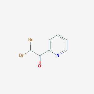 molecular formula C7H5Br2NO B13708410 2,2-Dibromo-1-pyridin-2-ylethanone 