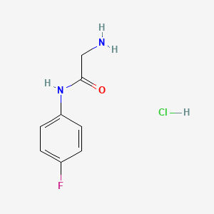 molecular formula C8H10ClFN2O B1370844 2-Amino-N-(4-fluorophenyl)acetamide hydrochloride CAS No. 137895-50-2