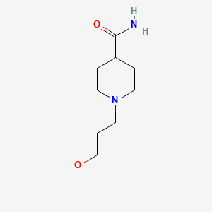 molecular formula C10H20N2O2 B1370850 1-(3-Methoxypropyl)piperidine-4-carboxamide 