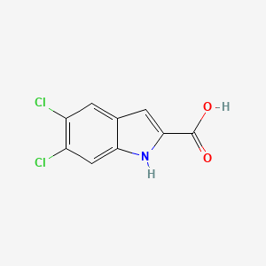 molecular formula C9H5Cl2NO2 B1370852 5,6-dichloro-1H-indole-2-carboxylic acid CAS No. 186392-94-9