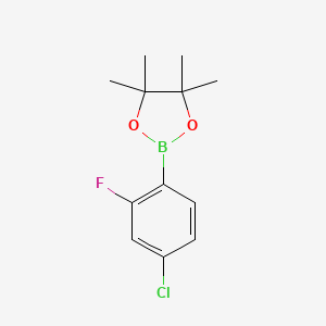 2-(4-Chloro-2-fluorophenyl)-4,4,5,5-tetramethyl-1,3,2-dioxaborolane