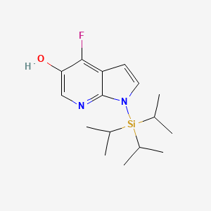 1H-Pyrrolo[2,3-B]pyridin-5-OL, 4-fluoro-1-[tris(1-methylethyl)silyl]-